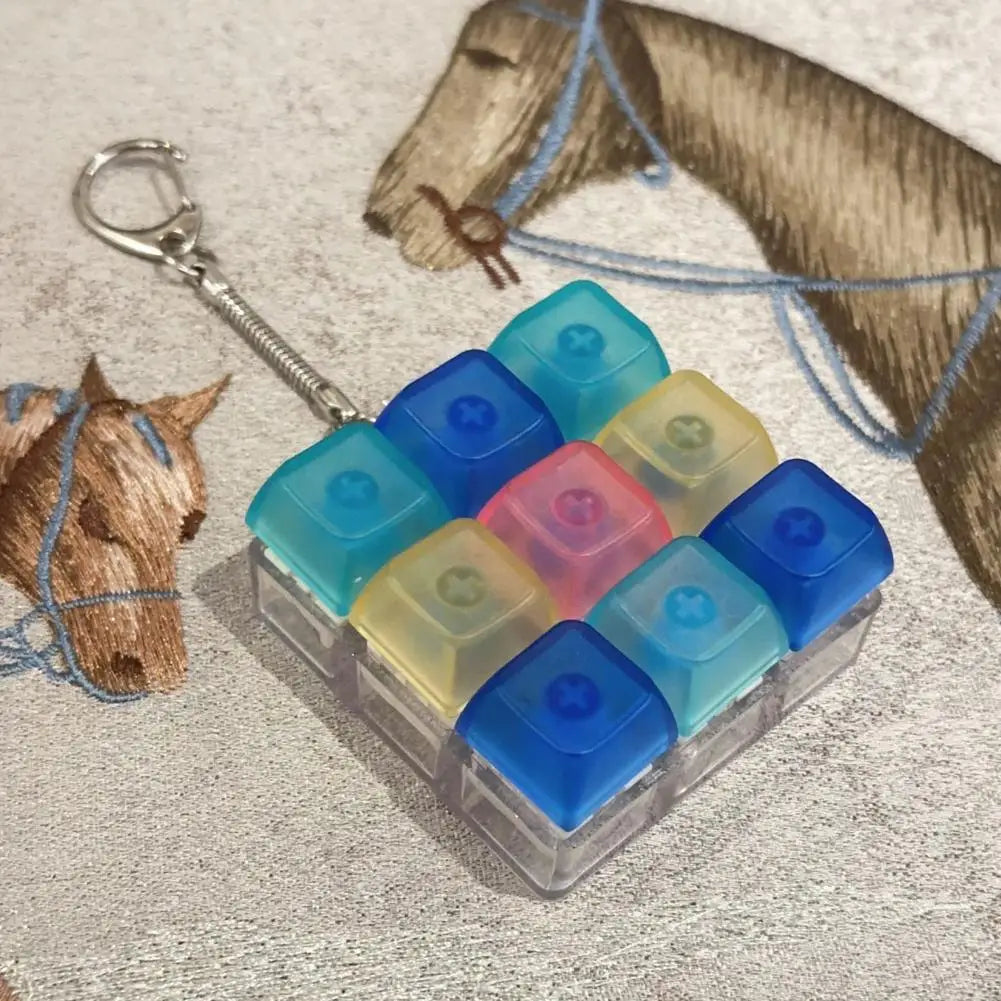 Mini Mechanical Keyboard Fidget Toy | Stress Relief Keychain | 1, 4, 5 & 9 Key Styles