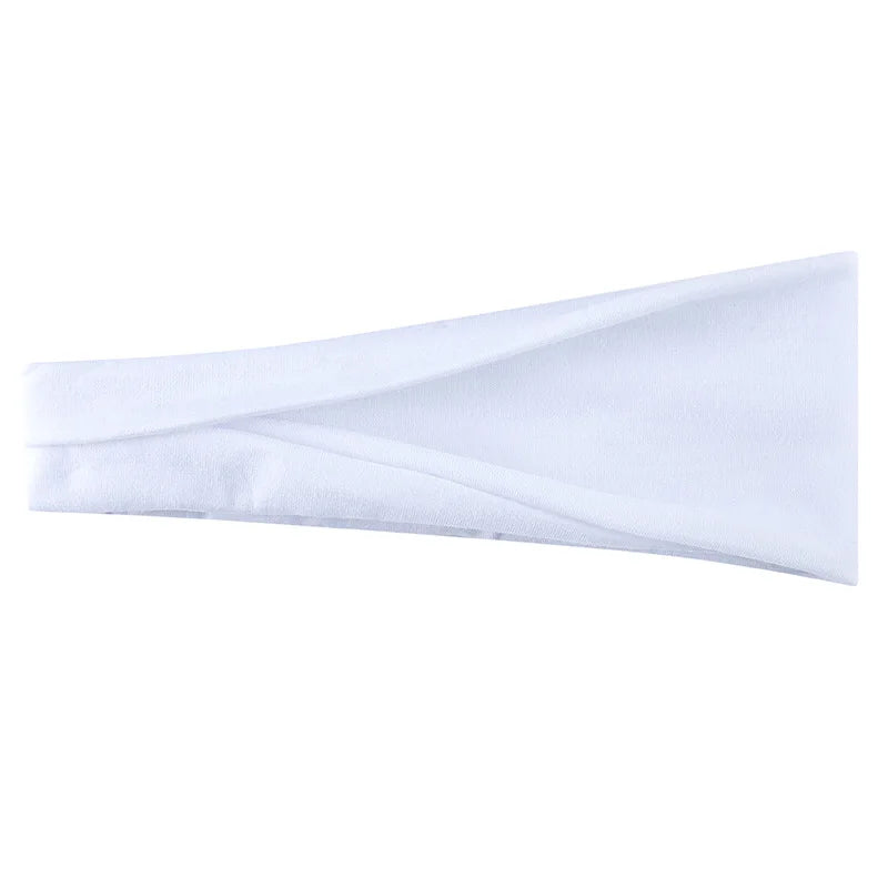 Women's Elastic Turban Headband — Solid Color Hair Wrap for Yoga, Makeup & Everyday Style | 22 Colors