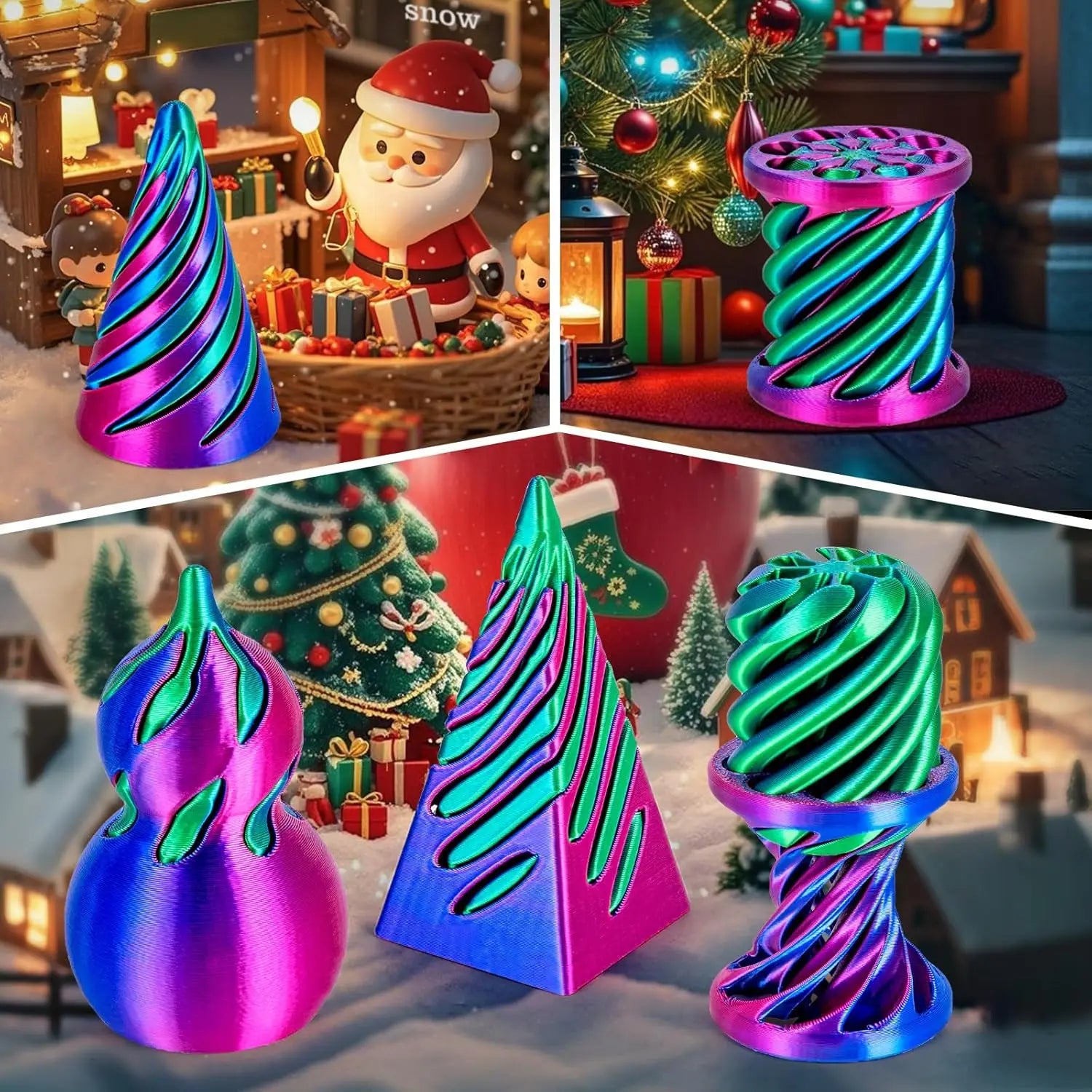 6 Pack Spiral Cone Fidget Toys