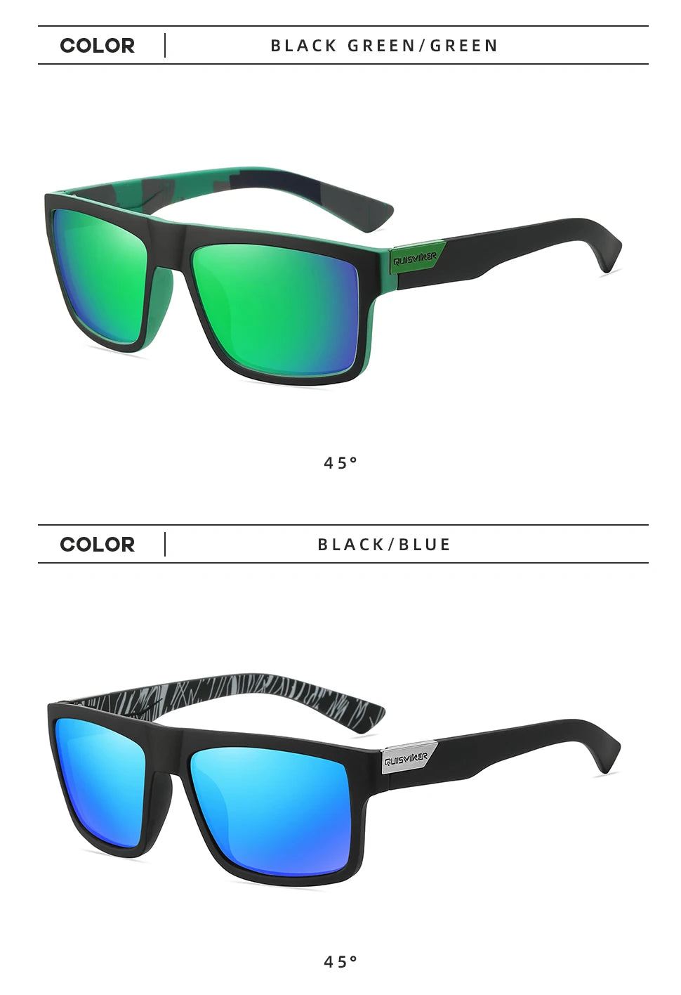 Polarized Sport Sunglasses – Anti-Glare UV400 Sport Shades for Men & Women