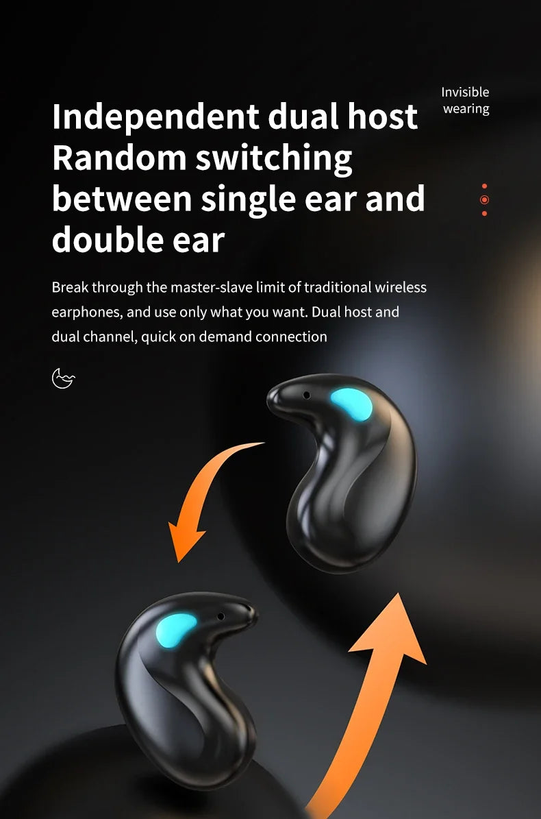Wireless Bluetooth Sleep 5.3 Earbuds — IPX5 Waterproof Sport & Sleep Earphones with Mic | Base, PRO & Ultra