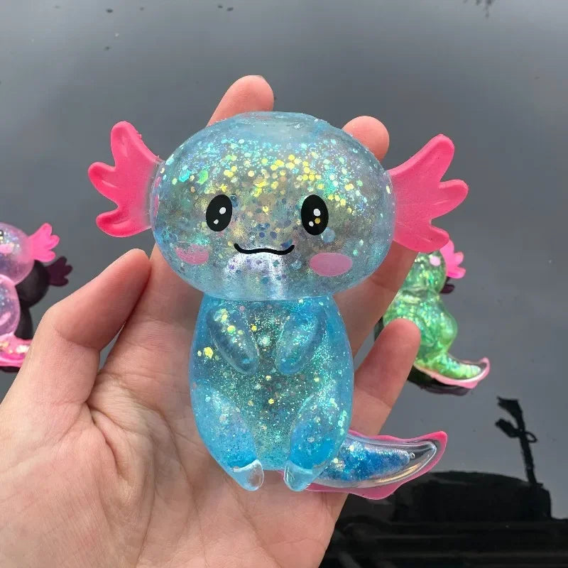 Squishy Axolotl Stress Toy — Slow-Rising Fidget Squish