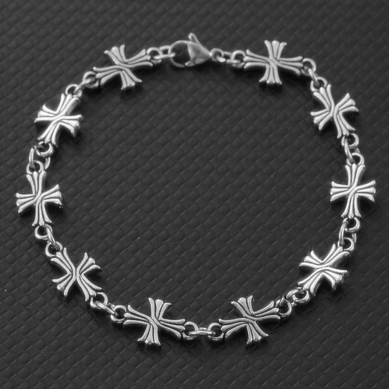 Punk Chain with Cross Necklace