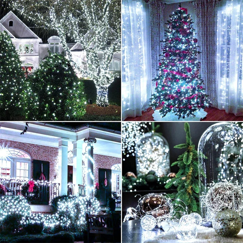 LED Solar String Fairy Lights Outdoor