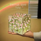 DIY Tulip Mirror Cube Lamp