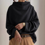 Women's Loose Turtleneck Long Sleeve Top