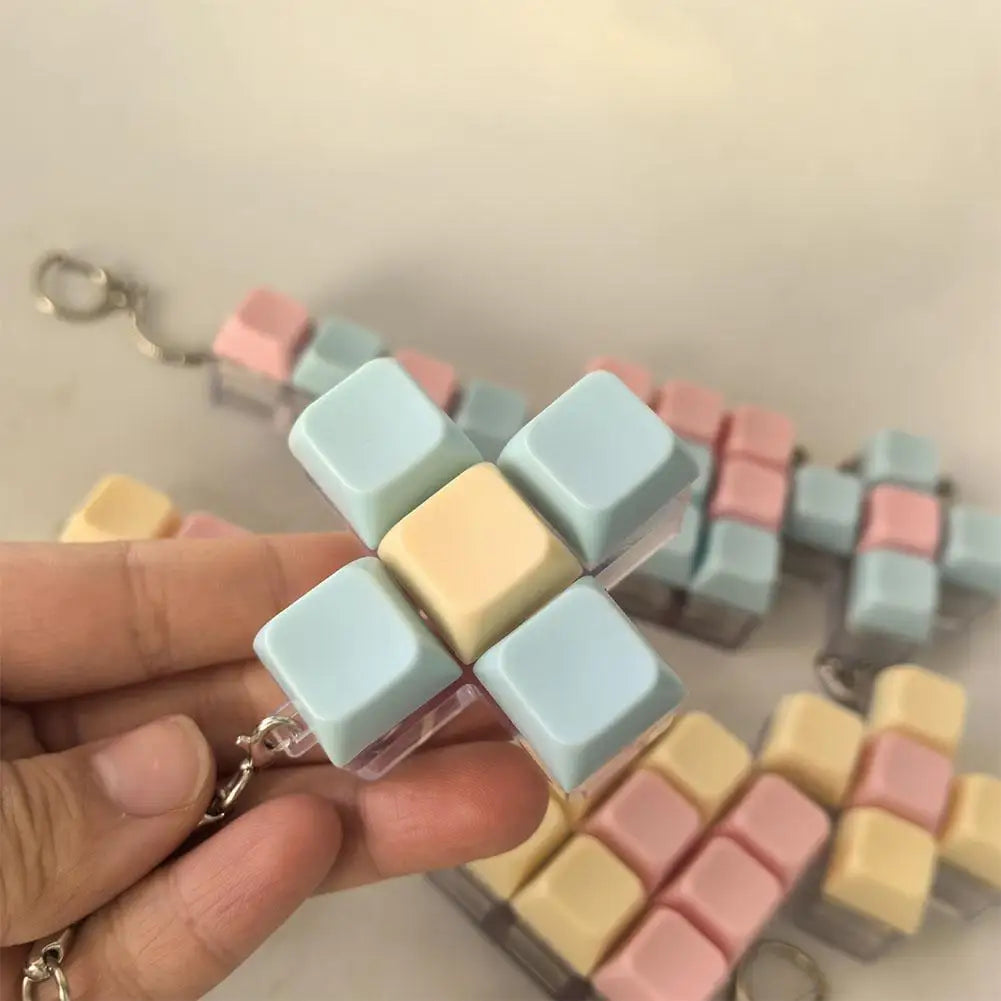 Mini Mechanical Keyboard Fidget Toy | Stress Relief Keychain | 1, 4, 5 & 9 Key Styles