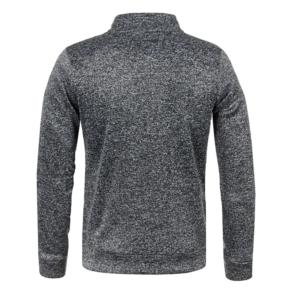 Men's Half-Zip Turtleneck Sweatshirt
