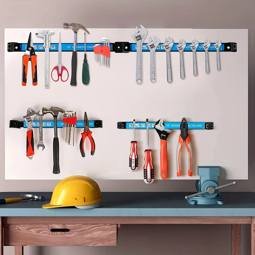 Magnetic Tool Holder Bar | Heavy-Duty Wall Mount Organizer for Garage & Workshop
