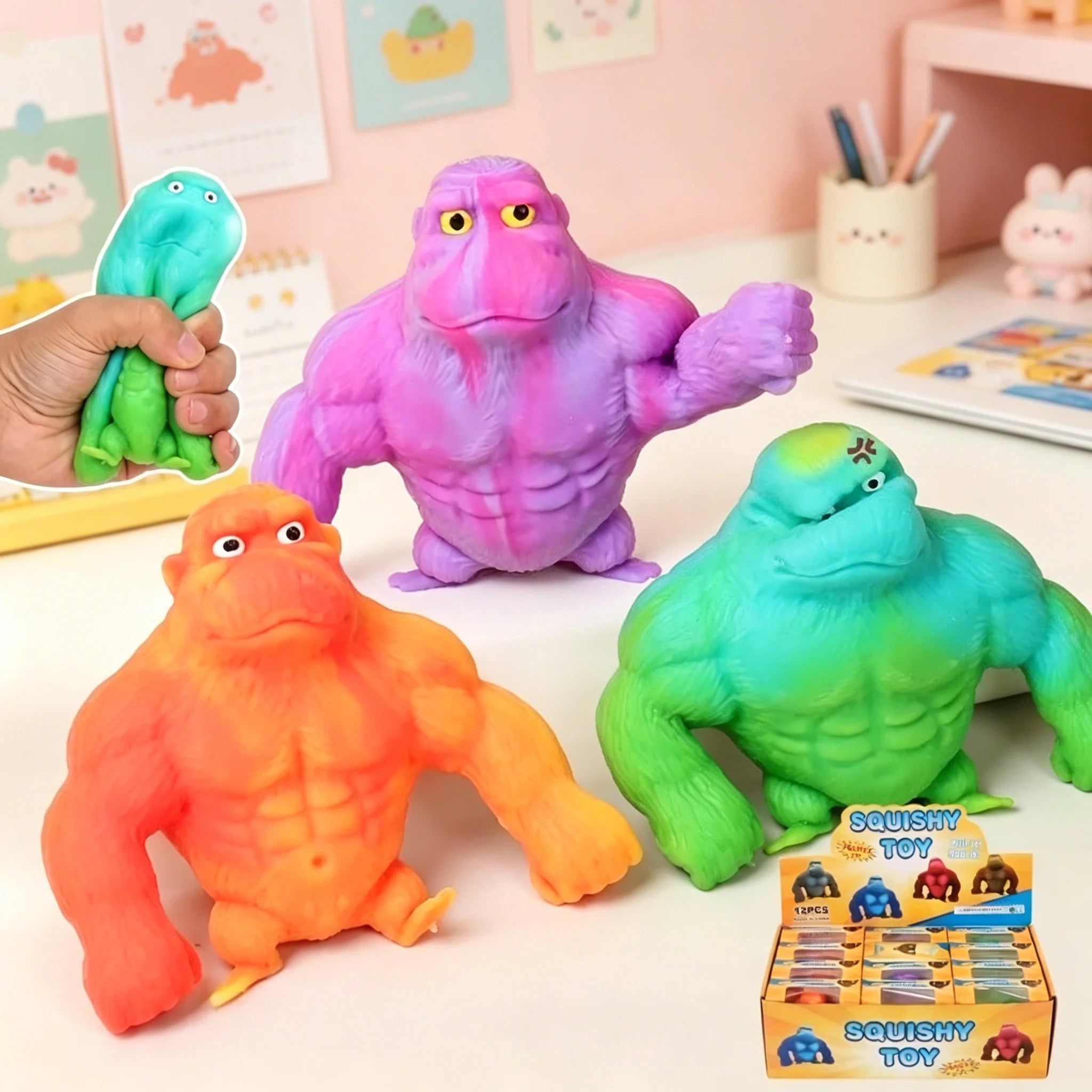Stretchy Gorilla Monkey Fidget Toy – Squishy Stress & Anxiety Relief