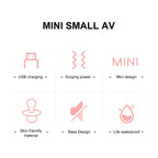 Mini AV Wand Vibrator for Women – G-Spot & Clitoral Stimulator