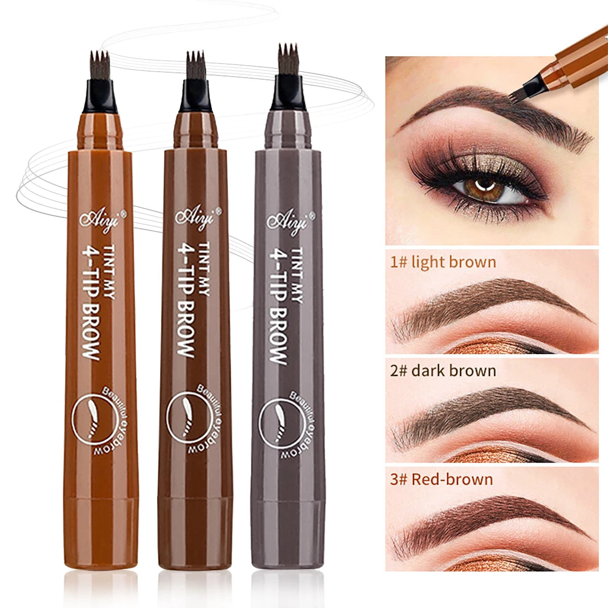 Four-Pronged Eyebrow Pencil