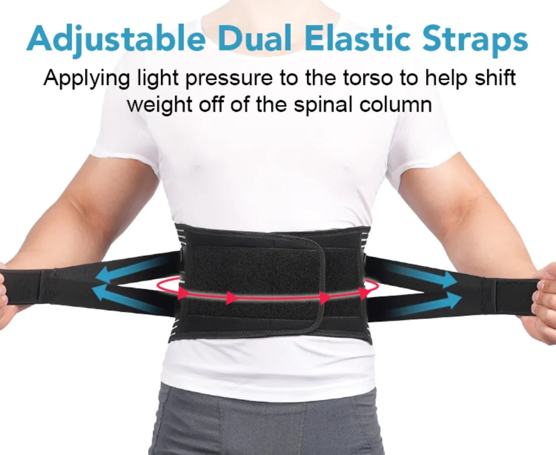 Back Brace for Lower Back Pain – 6-Stay Lumbar Support Belt