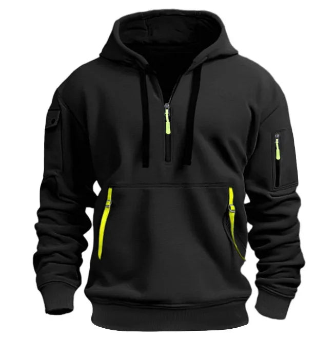 Men's Everyday Fleece Hoodie — Zip Pocket, Pull Rope & Plus Sizes Available