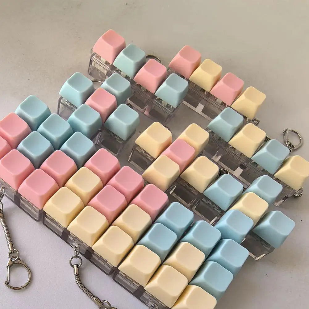 Mini Mechanical Keyboard Fidget Toy | Stress Relief Keychain | 1, 4, 5 & 9 Key Styles