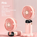 Portable Neck Fan with Phone Stand & LED Display