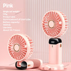 Portable Neck Fan with Phone Stand & LED Display