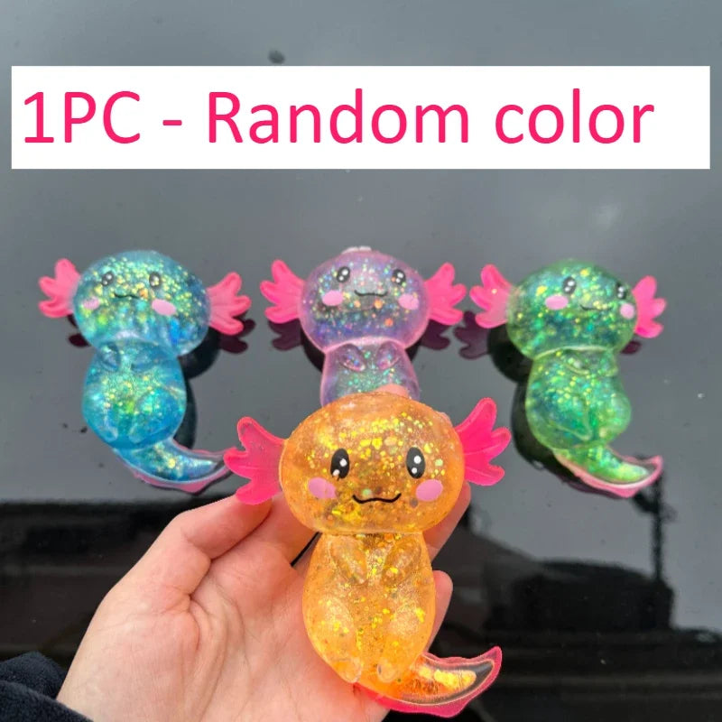 Squishy Axolotl Stress Toy — Slow-Rising Fidget Squish