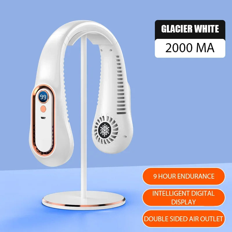 Hanging Neck Fan Digital Display
