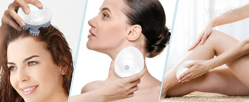 Electric Scalp & Body Massager – Deep Tissue Kneading