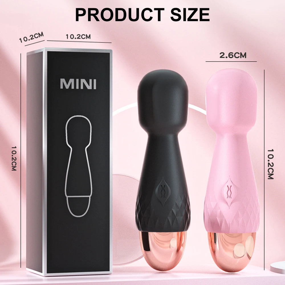 Mini AV Wand Vibrator for Women – G-Spot & Clitoral Stimulator