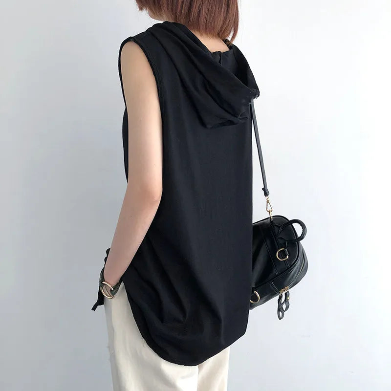 Men's Hooded Sleeveless Tank Top