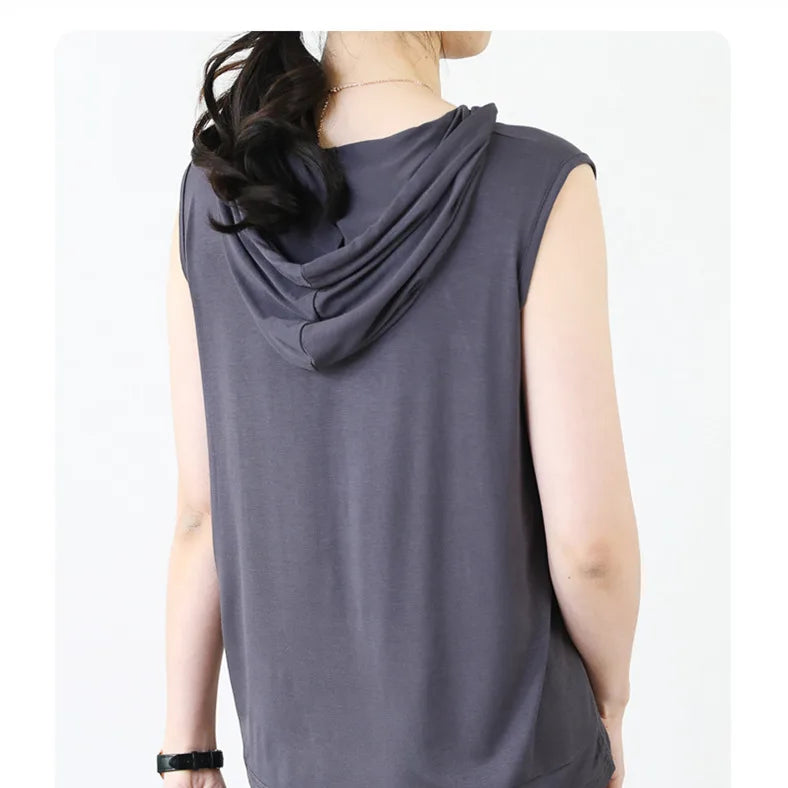 Men's Hooded Sleeveless Tank Top