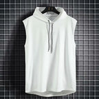 Men's Hooded Sleeveless Tank Top