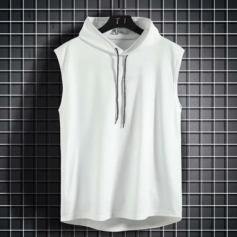 Men's Hooded Sleeveless Tank Top