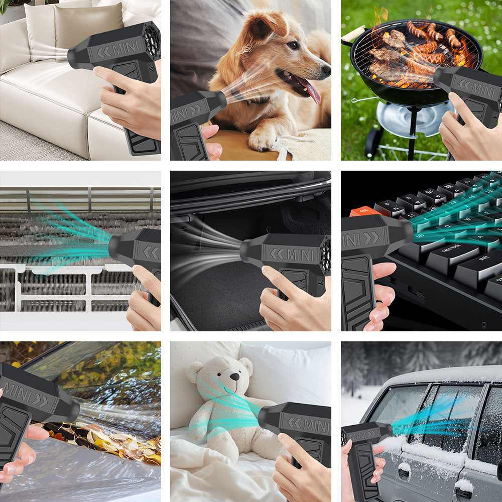 Mini Turbo Fan & Electric Air Duster | 130,000 RPM Wireless Jet Blower