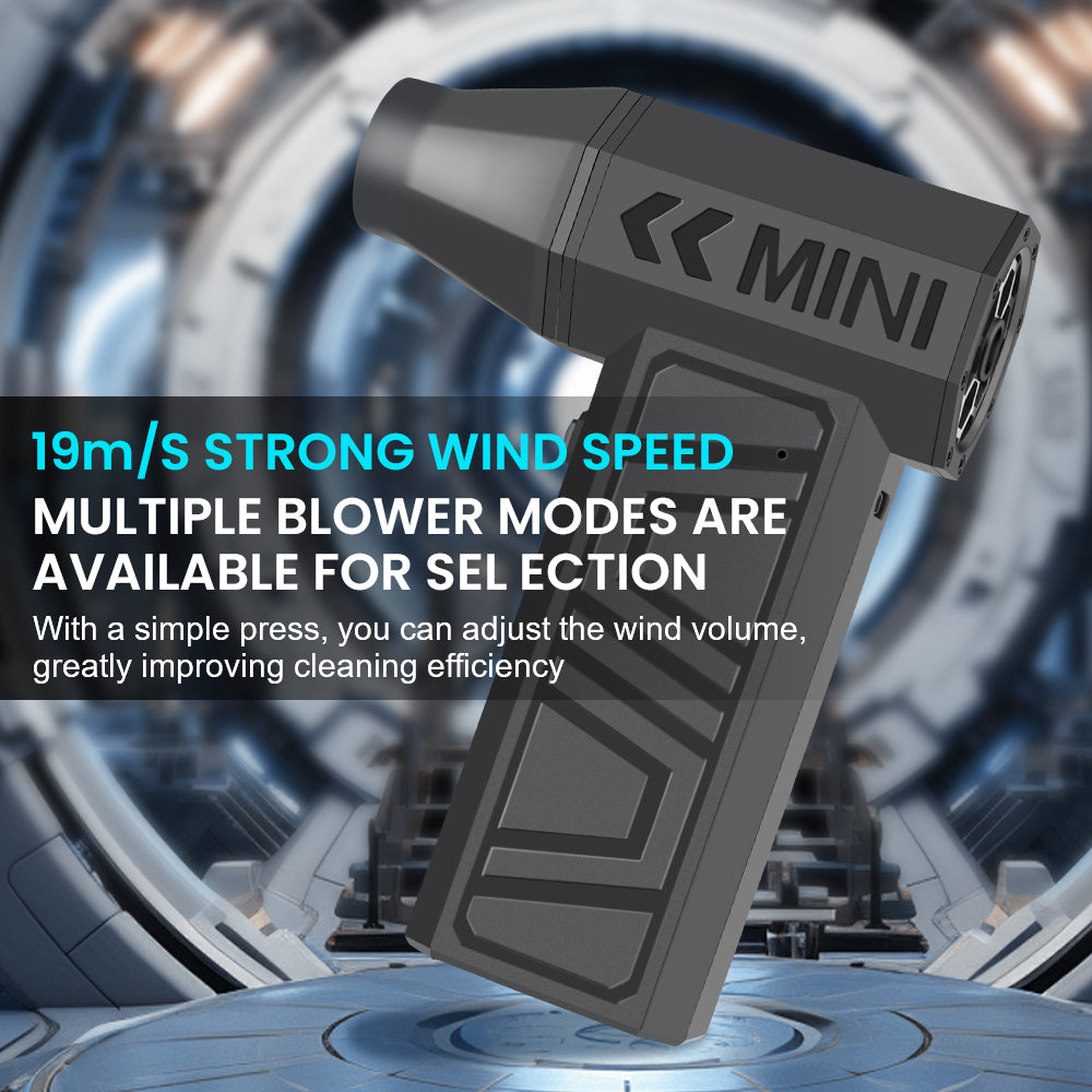 Mini Turbo Fan & Electric Air Duster | 130,000 RPM Wireless Jet Blower